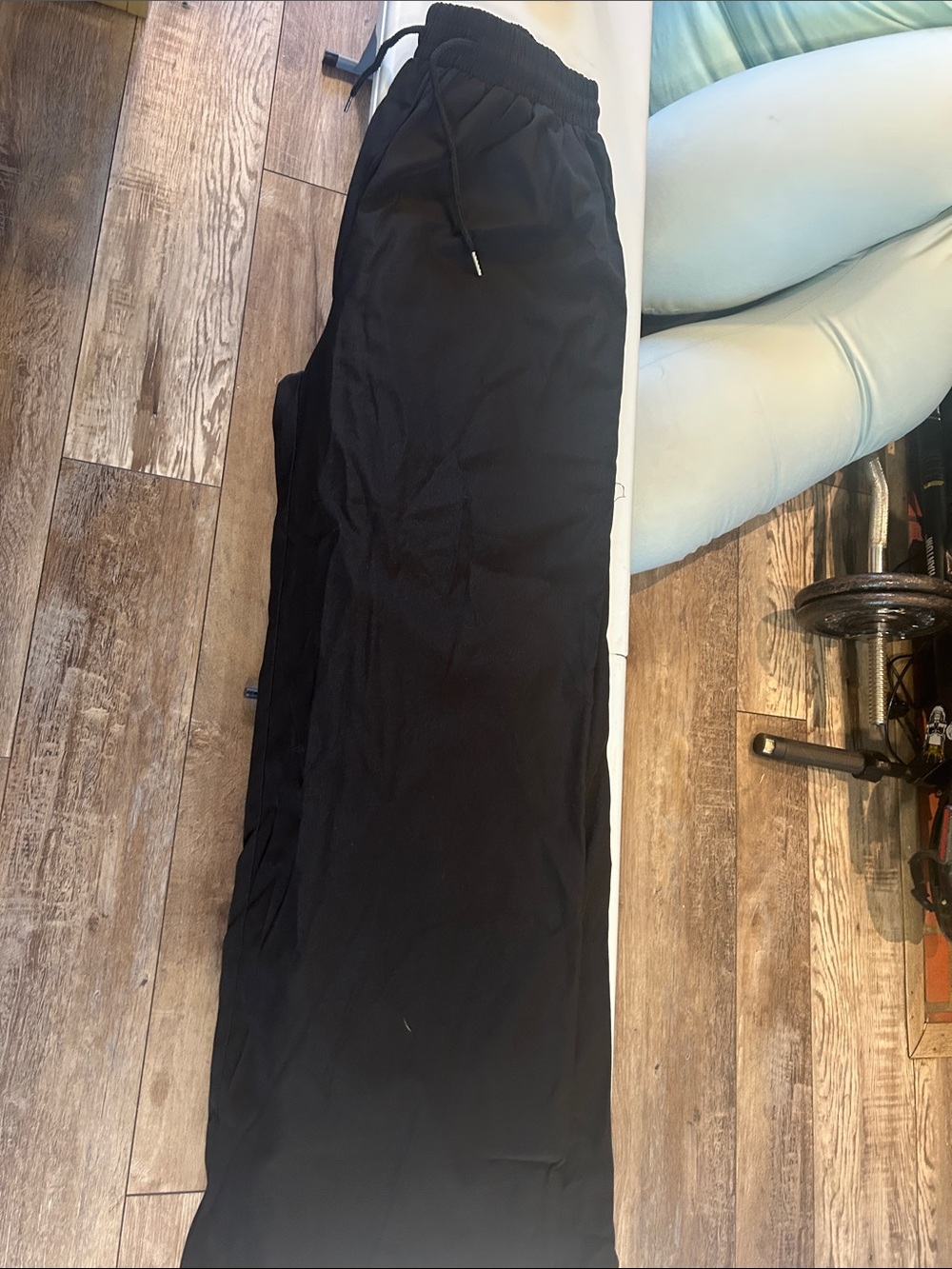 Men's Black Drawstring Active Pants